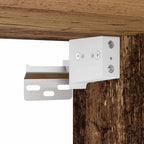 Mobile TV con luci a strisce a LED 8 pcs Legno vecchio Vetro