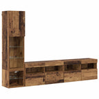 Unità TV da Parete 4 pcs Legno vecchio Legno multistrato
