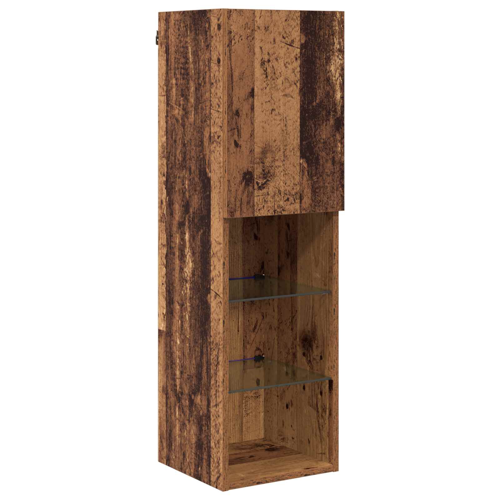 Unità TV da Parete 4 pcs Legno vecchio Legno multistrato