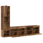 Unità TV da Parete 4 pcs Legno vecchio Legno multistrato