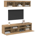 Unità a muro per TV con LED con led 5 pcs Rovere artigianale