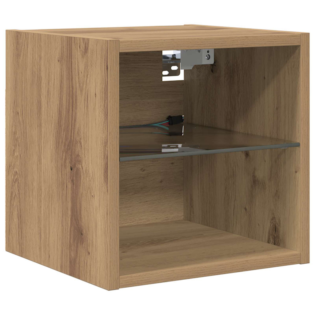 Unità per TV a Muro 6 pcs Rovere artigianale Legno multistrato