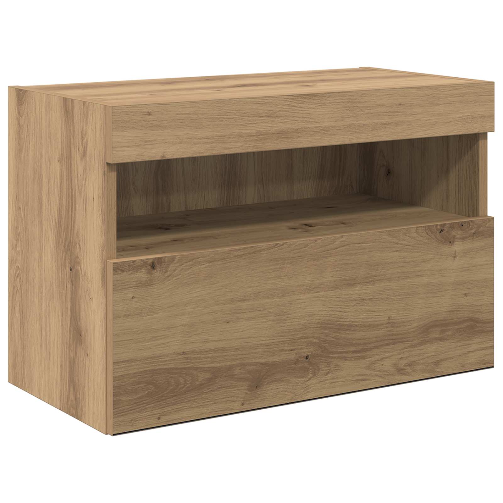 Unità per TV a Muro 6 pcs Rovere artigianale Legno multistrato