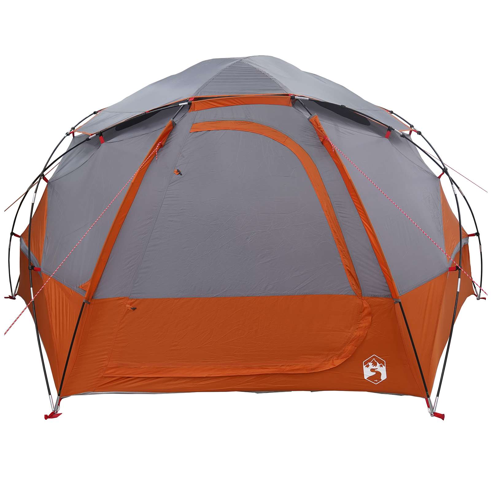 Tenda a cupola con tetto rimovibile Grigio e arancione