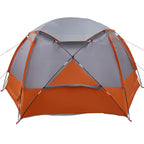 Tenda a cupola con tetto rimovibile Grigio e arancione