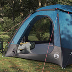 Tenda a cupola con tetto rimovibile Blu 8 persone