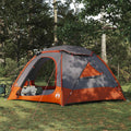 Tenda a cupola con tetto rimovibile Grigio e arancione