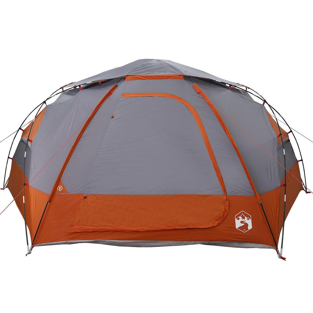 Tenda a cupola con tetto rimovibile Grigio e arancione