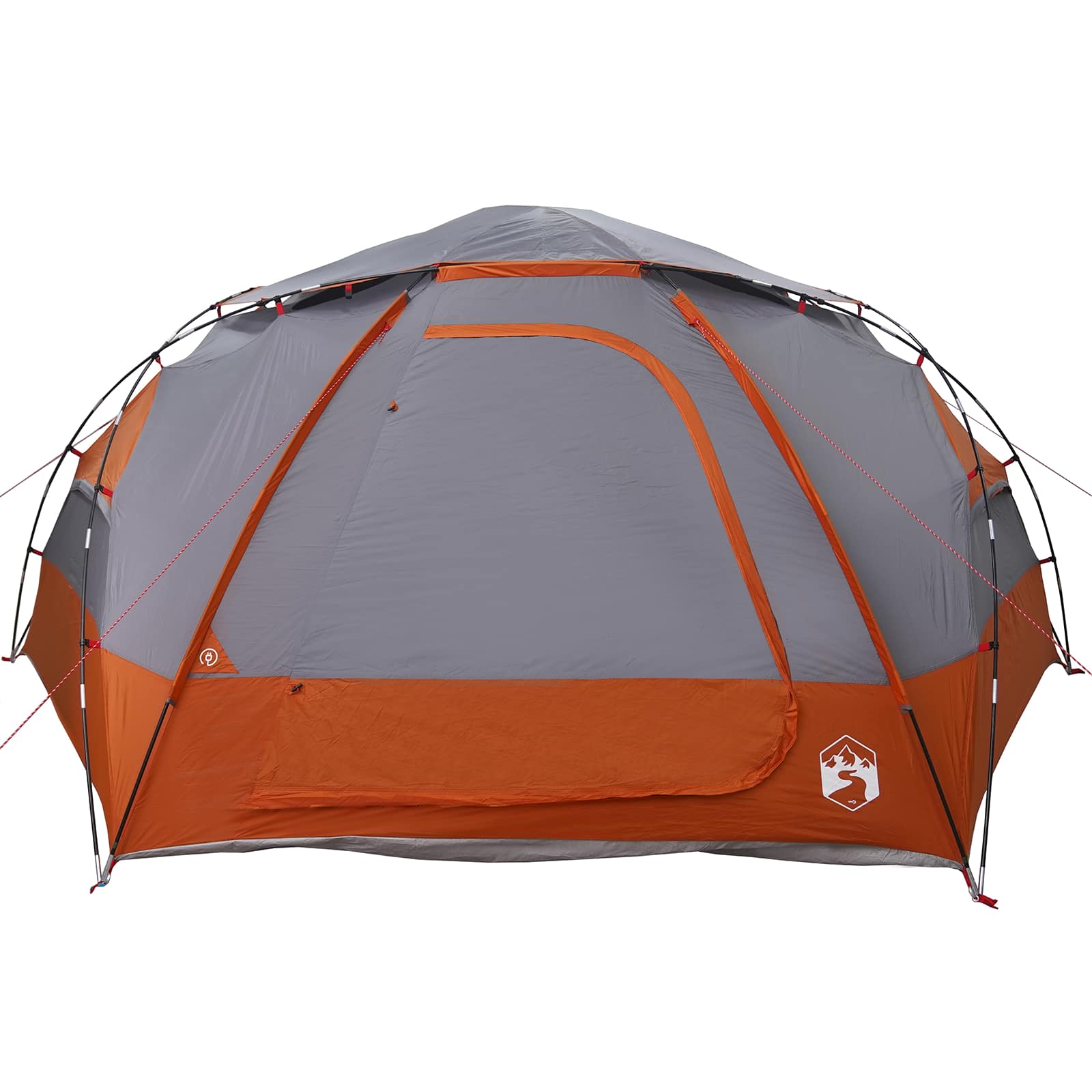 Tenda a cupola con tetto rimovibile Grigio e arancione
