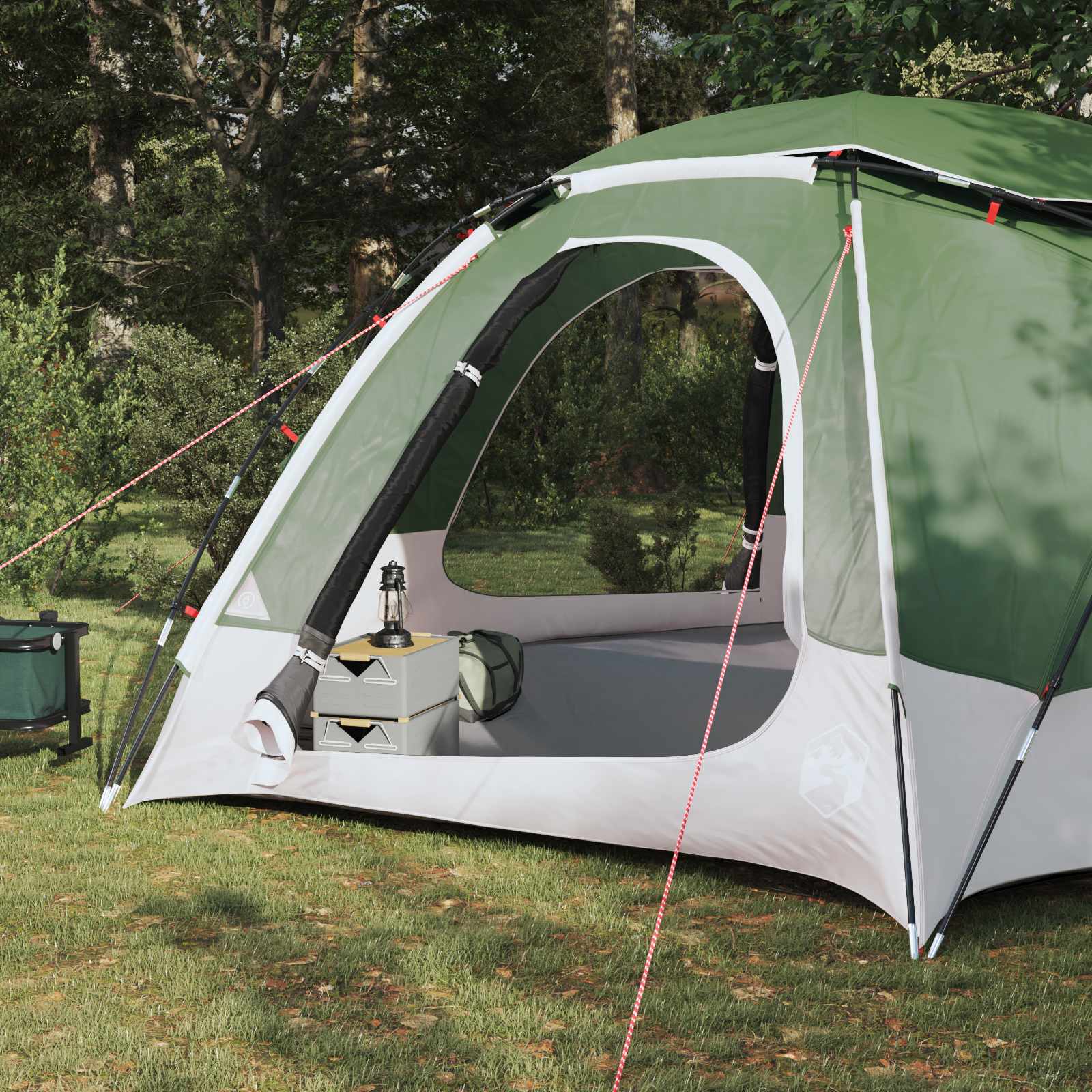 Tenda a cupola con tetto rimovibile Verde 12-Persone