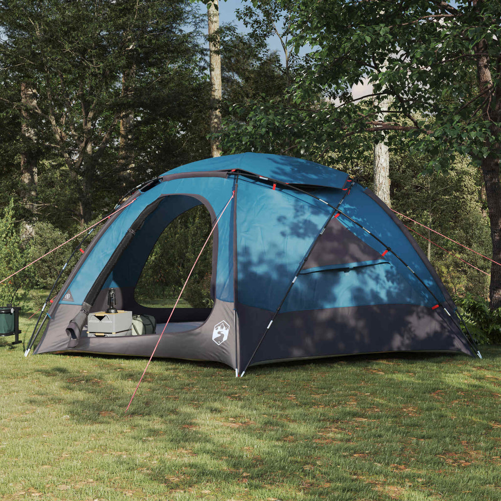 Tenda a cupola con tetto rimovibile Blu 12-Persone