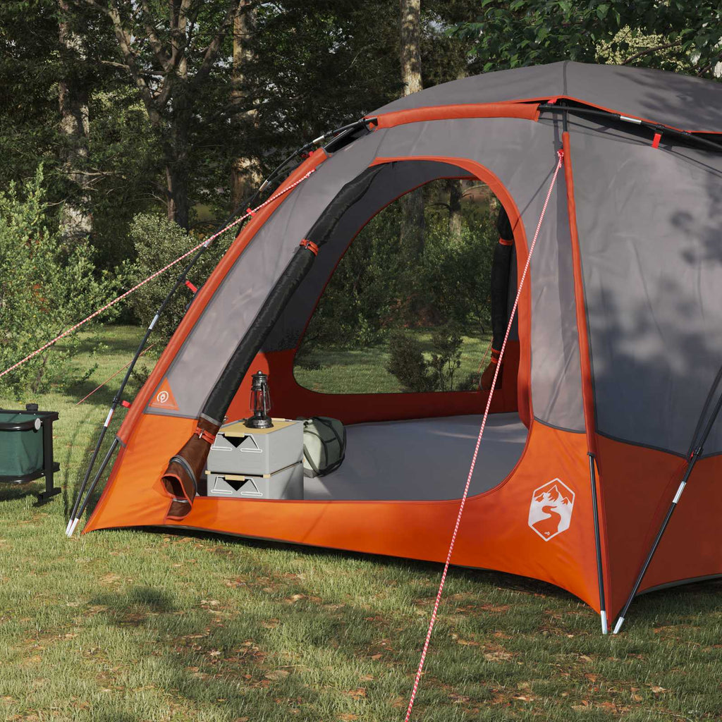 Tenda a cupola con tetto rimovibile Grigio e arancione
