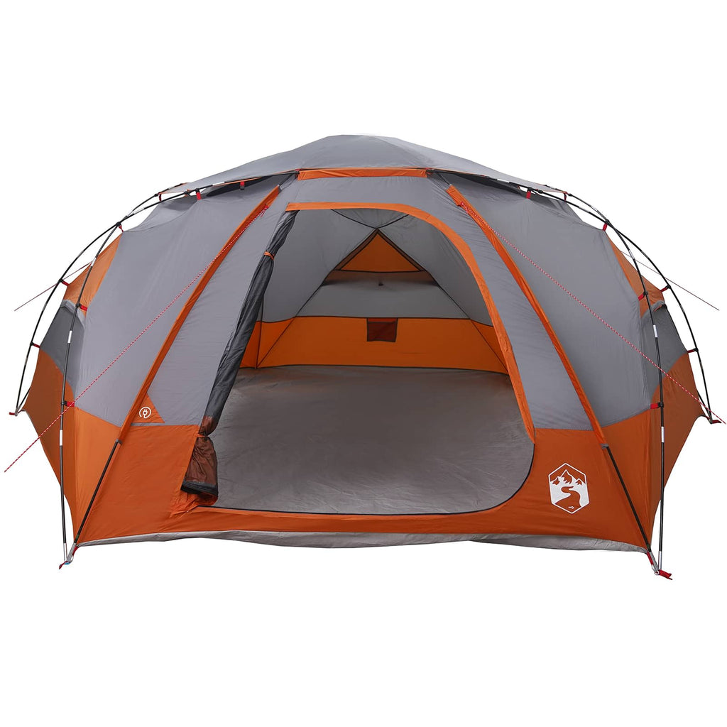 Tenda a cupola con tetto rimovibile Grigio e arancione