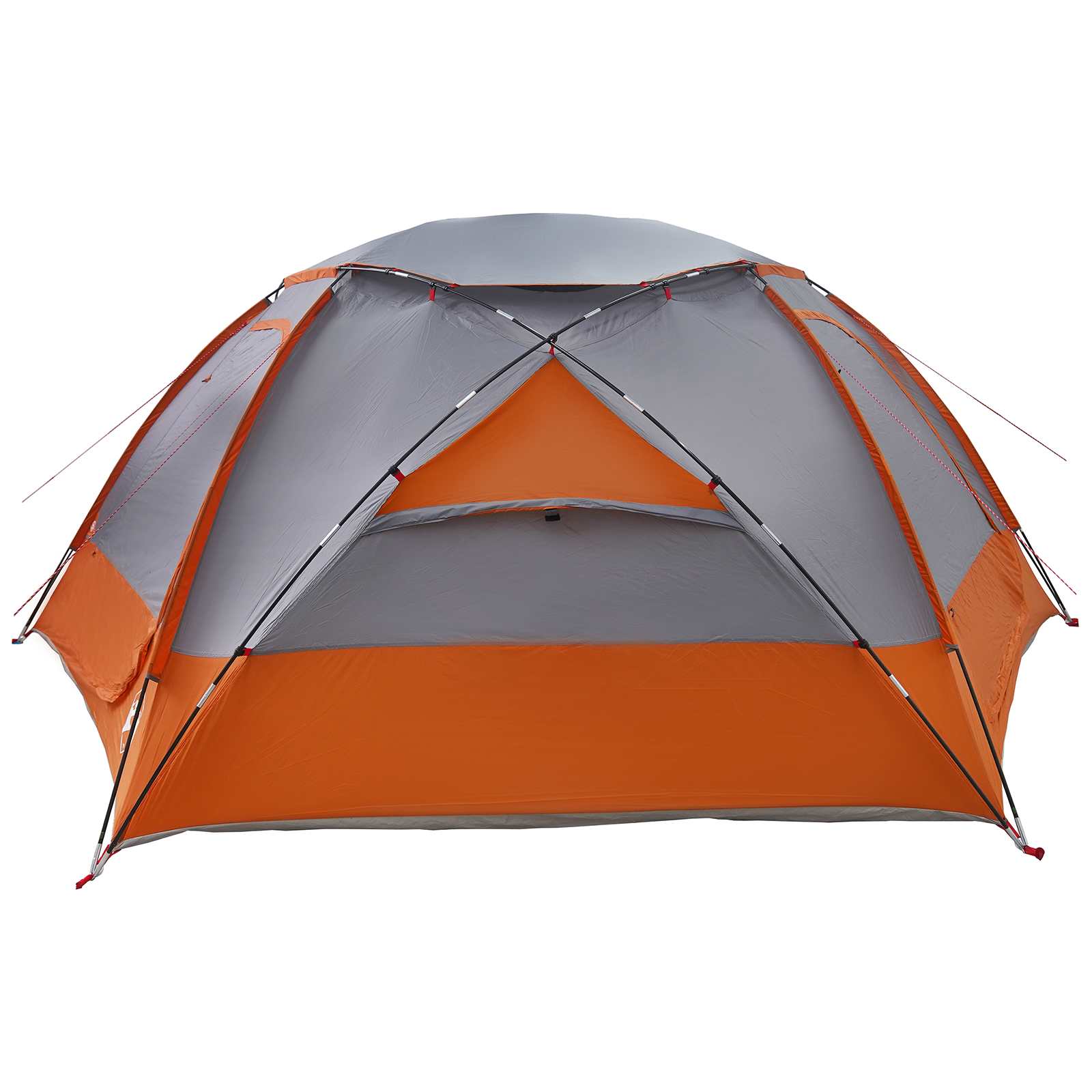 Tenda a cupola con tetto rimovibile Grigio e arancione