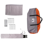 Tenda Familiare Grigio e arancione 10 persone