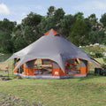 Tenda Familiare Grigio e arancione 10 persone