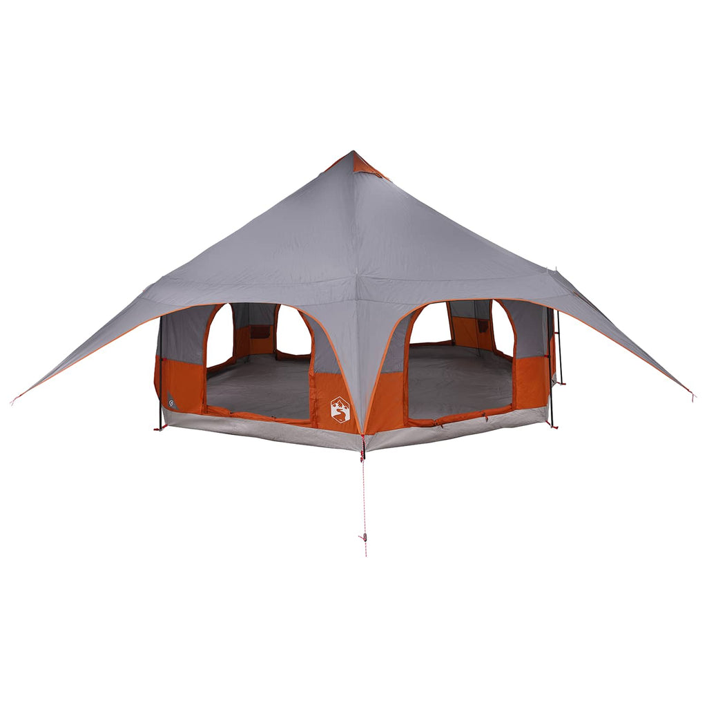 Tenda Familiare Grigio e arancione 10 persone