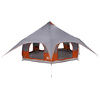 Tenda Familiare Grigio e arancione 10 persone