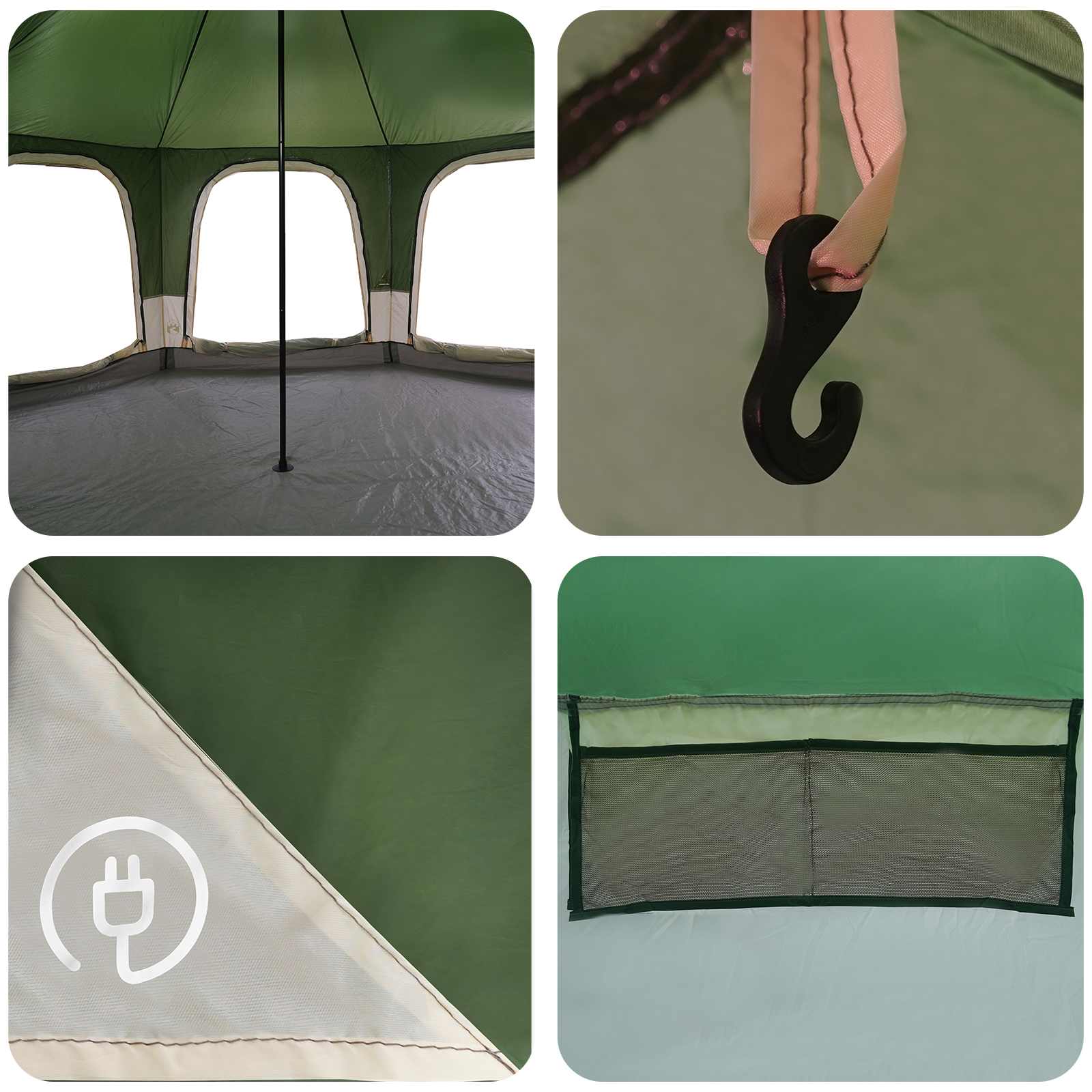 Tenda Familiare Verde 5 persone