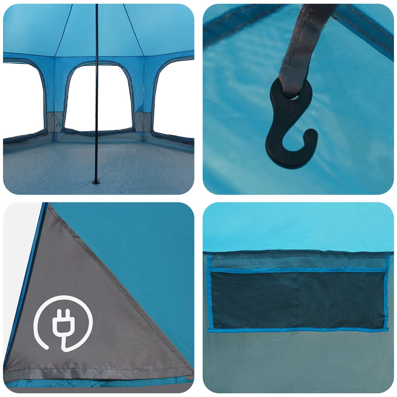 Tenda Familiare Blu 5 persone