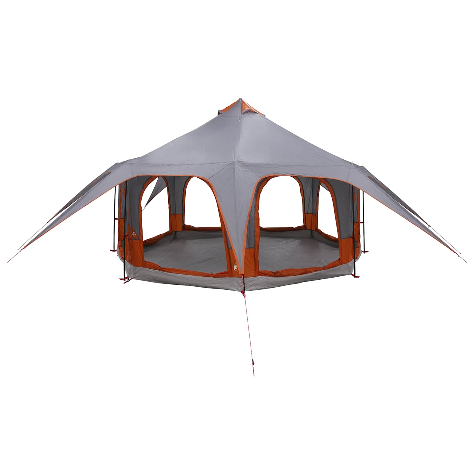 Tenda Familiare Grigio e arancione 5 persone