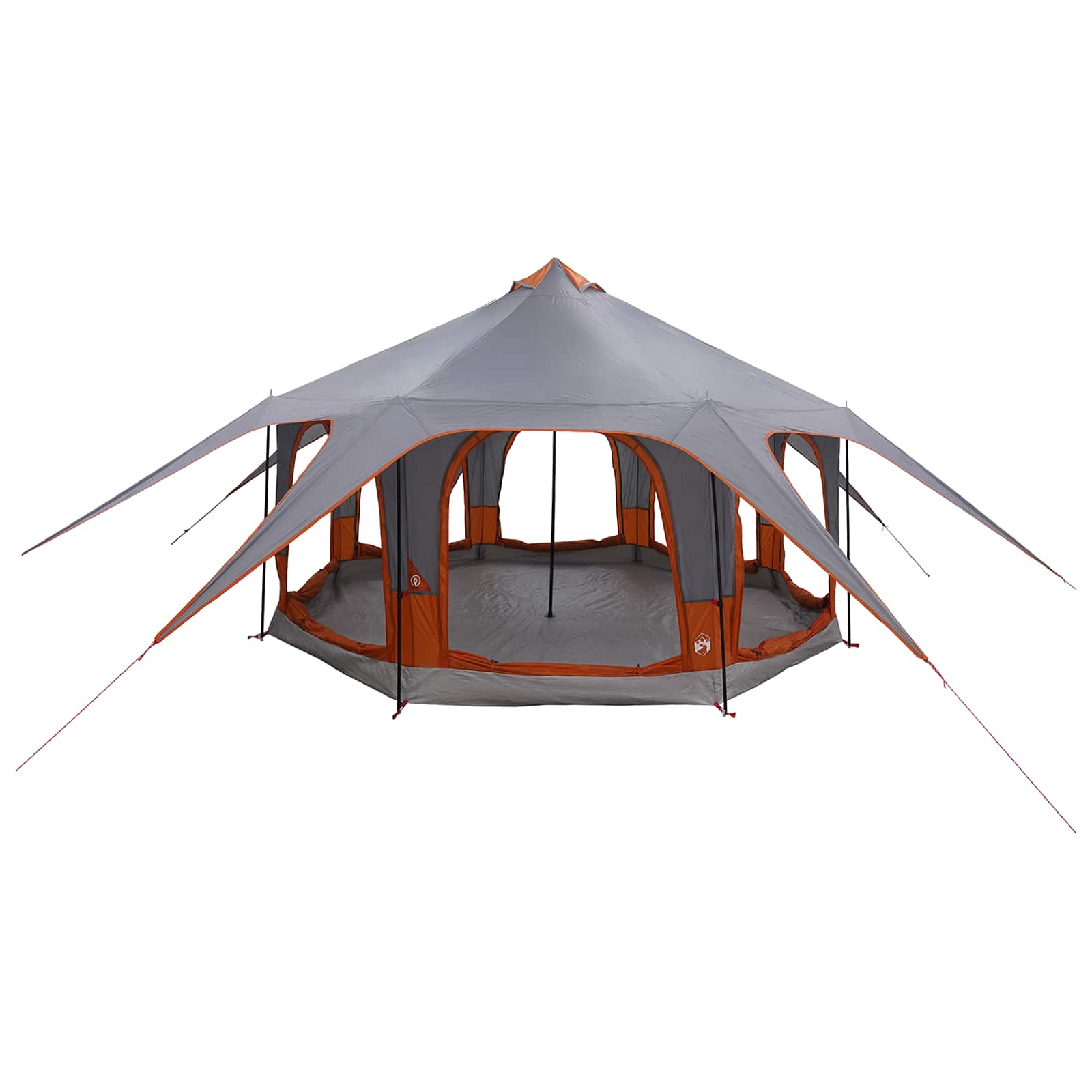 Tenda Familiare Grigio e arancione 5 persone