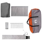 Tenda a tunnel Grigio e arancione 361 x 235 x 147 cm