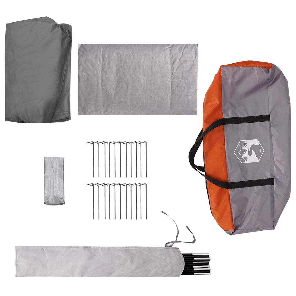 Tenda a tunnel Grigio e arancione 520 x 260 x 175 cm