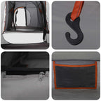 Tenda a tunnel Grigio e arancione 520 x 260 x 175 cm