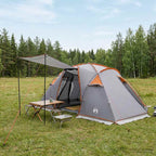 Tenda a tunnel Grigio e arancione 520 x 260 x 175 cm