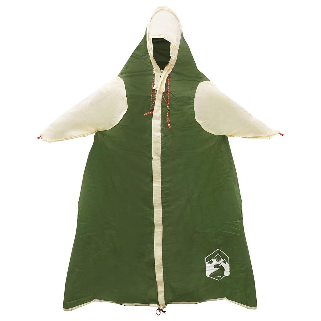 Poncho da pioggia 2-in-1 con cappuccio Verde 262 x 126 x 130 cm