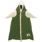 Poncho da pioggia 2-in-1 con cappuccio Verde 262 x 126 x 130 cm