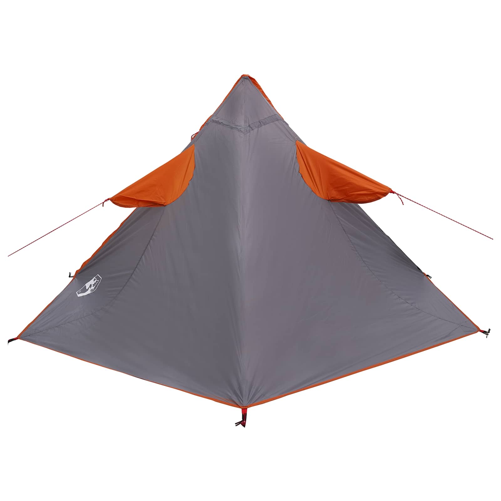 Poncho da pioggia 2-in-1 con cappuccio Grigio e arancione