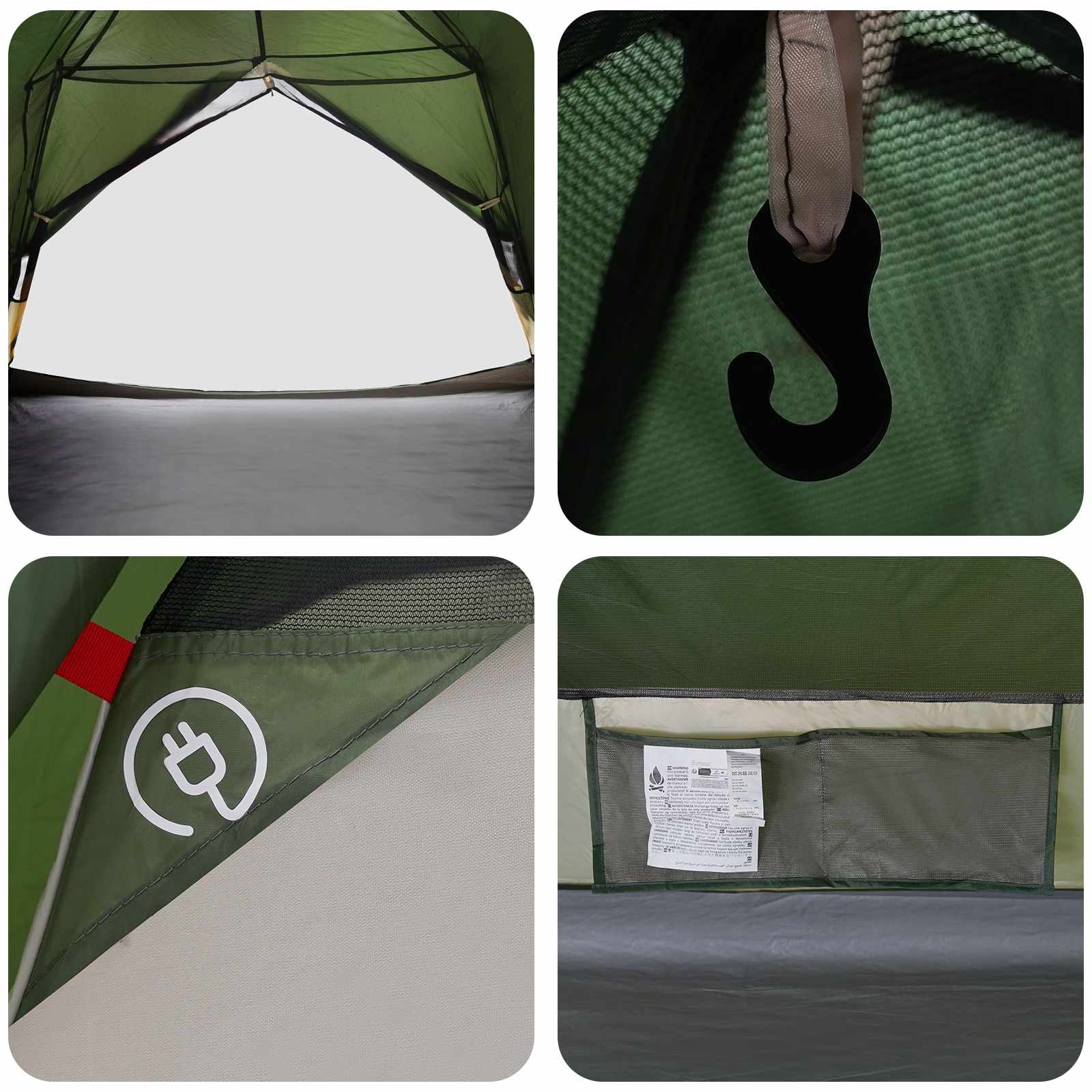Tenda da backpacking Verde 2 persone