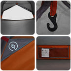 Tenda da backpacking Grigio e arancione 4 persone