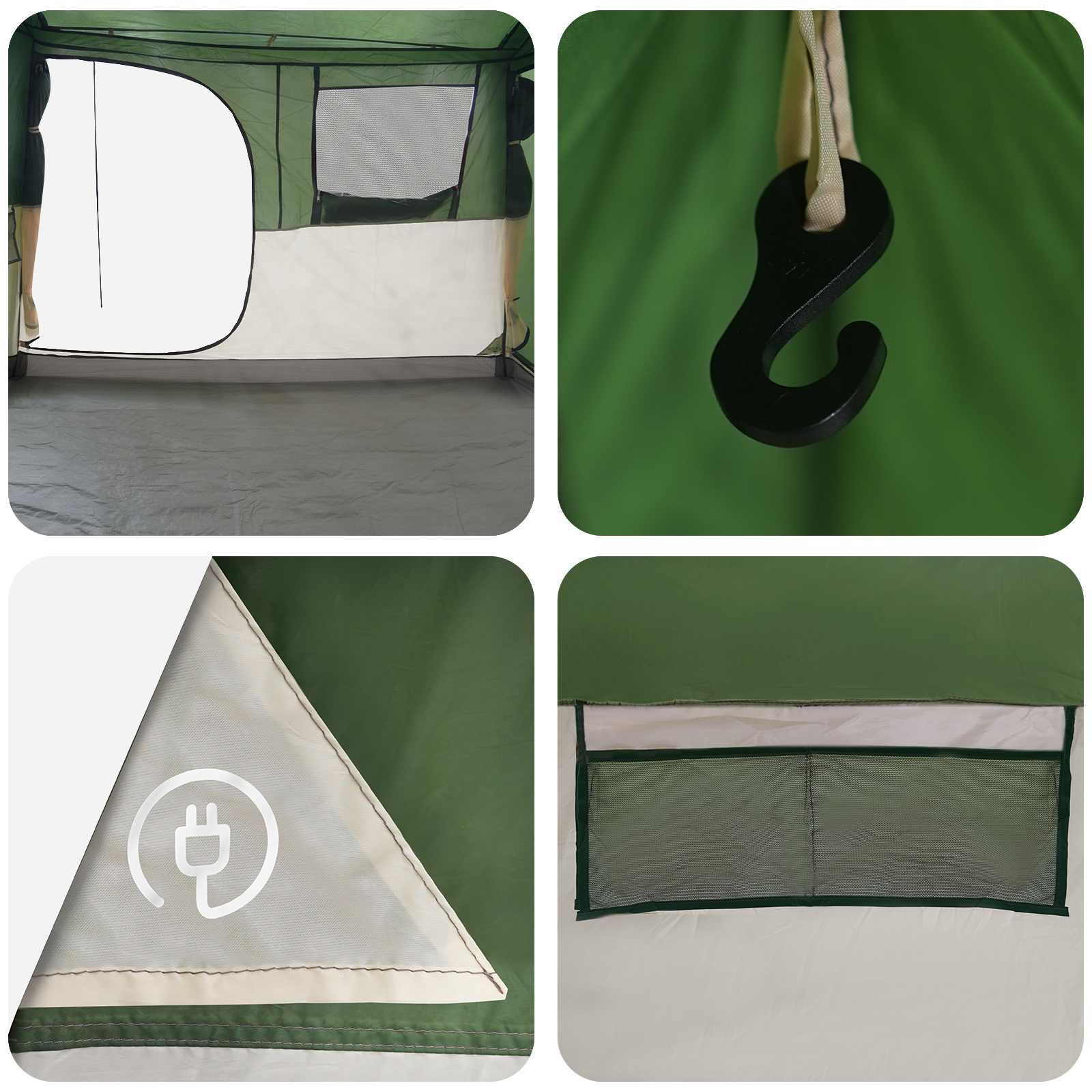Tenda a tunnel Verde 475 x 220 x 192 cm