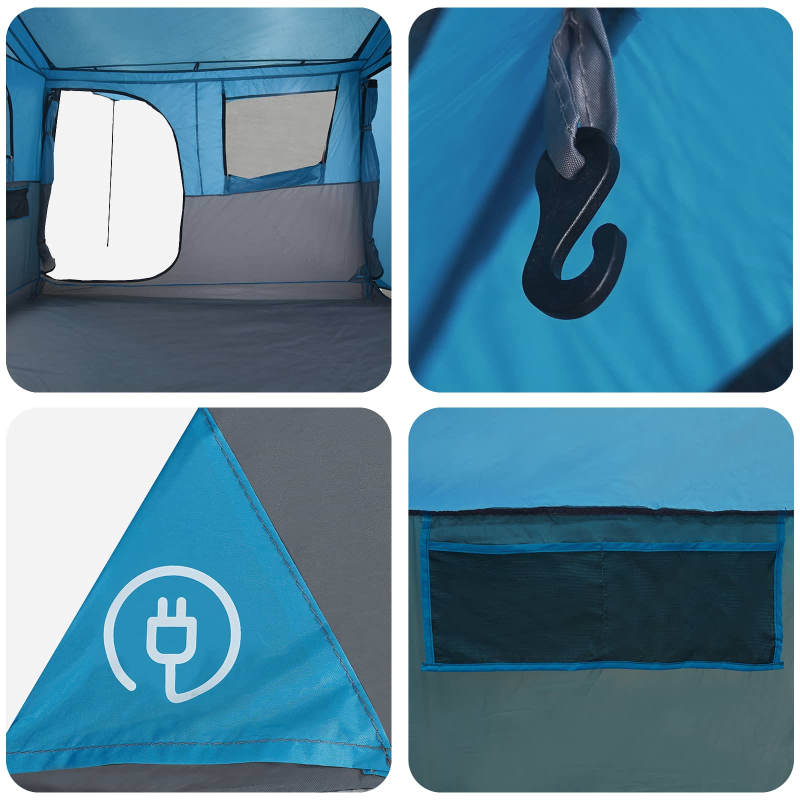 Tenda a tunnel Blu 475 x 220 x 192 cm