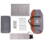 Tenda a tunnel Grigio e arancione 475 x 220 x 192 cm
