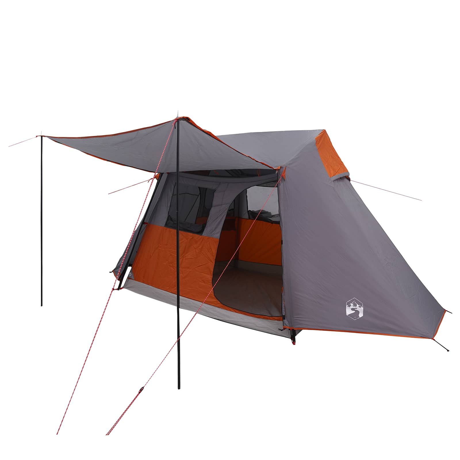 Tenda a tunnel Grigio e arancione 475 x 220 x 192 cm