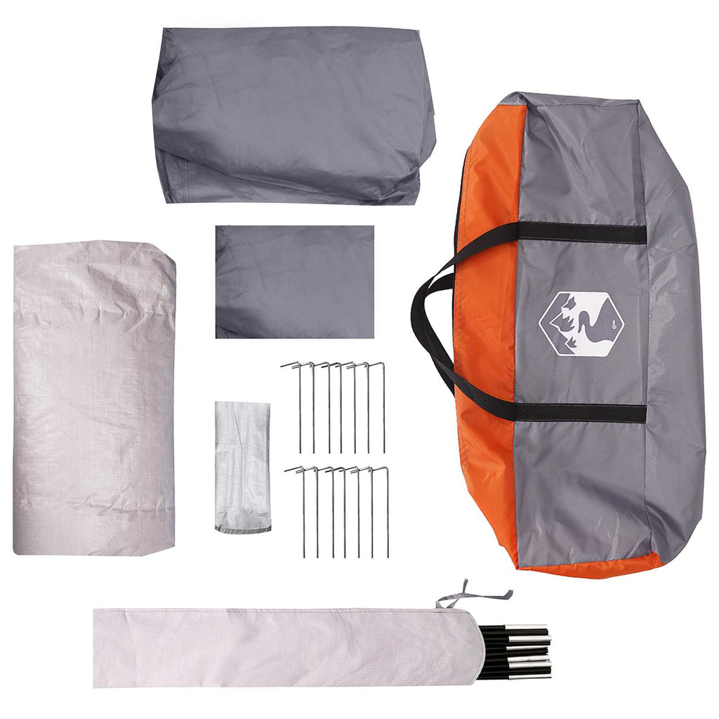 Tenda a tunnel Grigio e arancione 275 x 240 x 200 cm