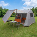 Tenda a tunnel Grigio e arancione 275 x 240 x 200 cm