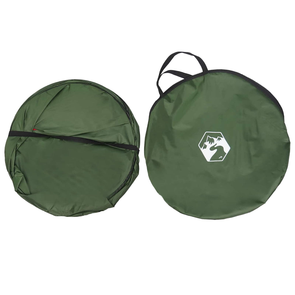 Tenda per toilet pop-up con corda sospesa Verde 97 x 126 cm