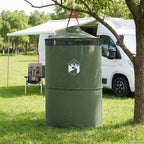 Tenda per toilet pop-up con corda sospesa Verde 97 x 126 cm