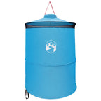 Tenda per toilet pop-up con corda sospesa Blu 97 x 126 cm