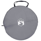 Tenda per toilet pop-up con corda sospesa Grigio e arancione