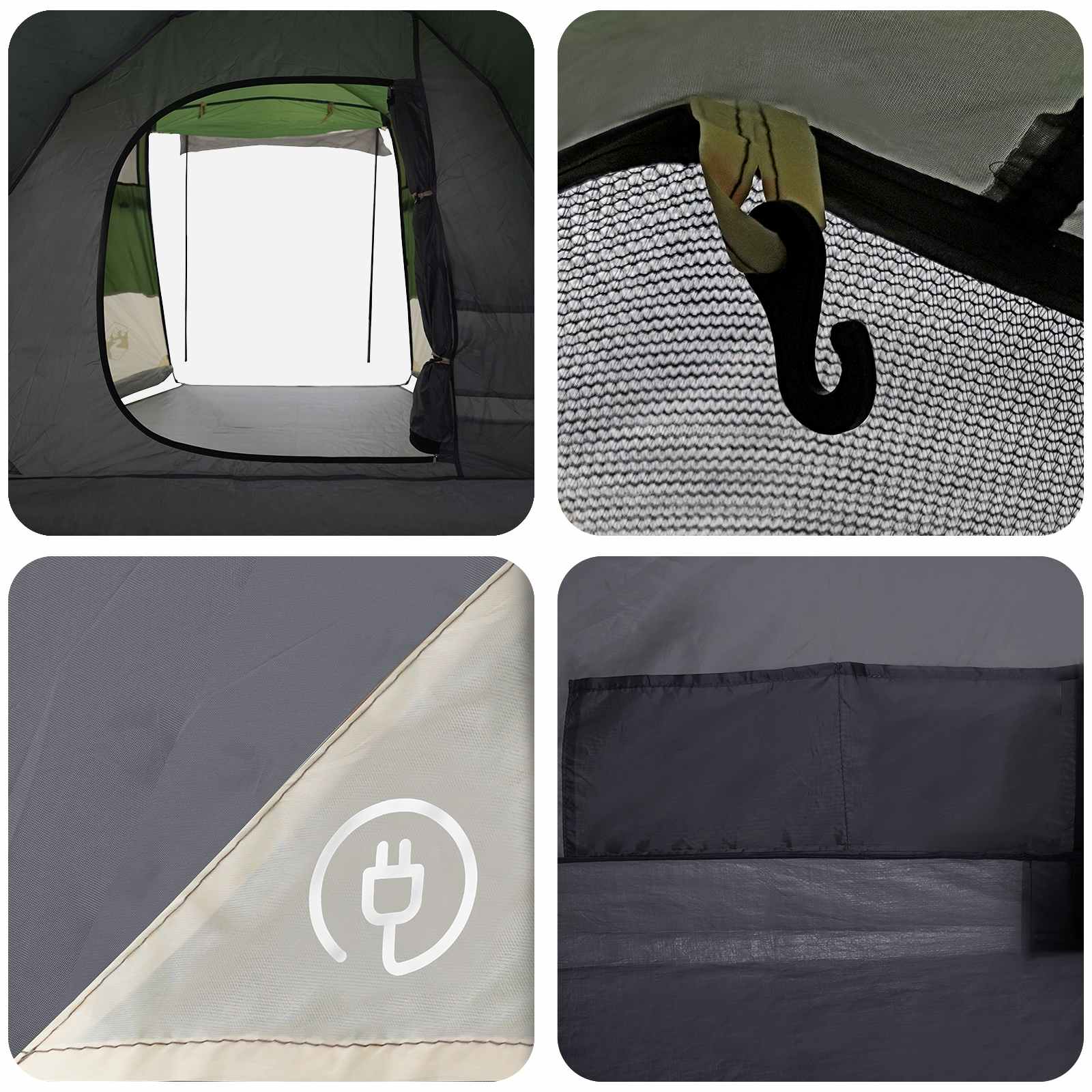 Tenda a tunnel Verde 390 x 215 x 152 cm