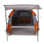 Tenda a tunnel Grigio e arancione 390 x 215 x 152 cm