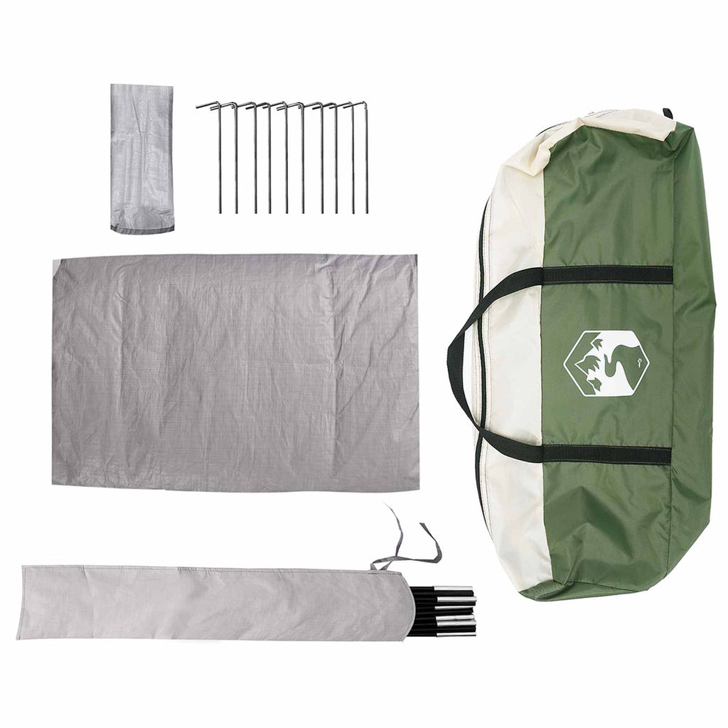 Tenda Party Verde 4 persone Poliestere 185T con rivestimento PU