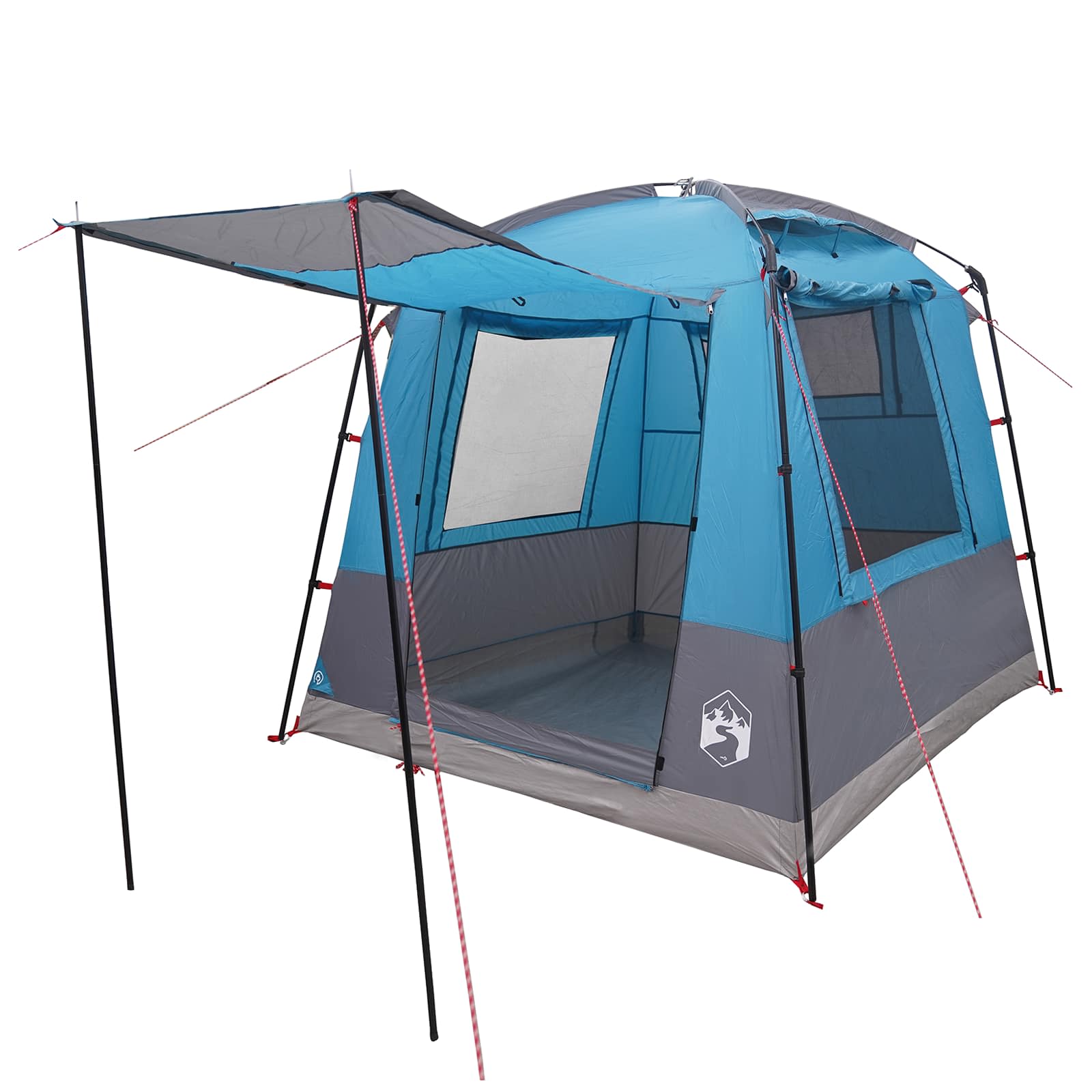 Tenda Party Blu 4 persone Poliestere 185T con rivestimento PU