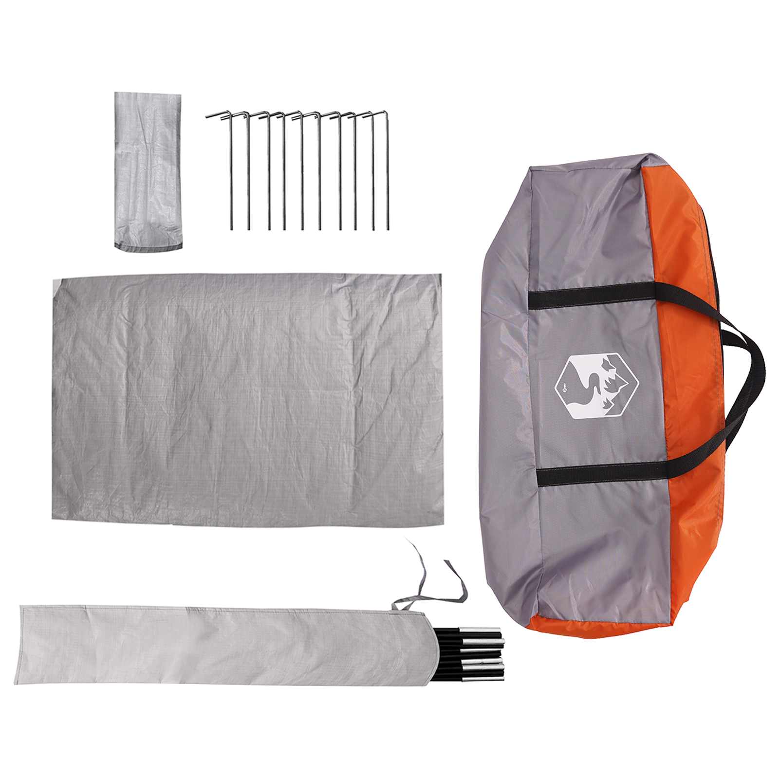 Tenda Party Grigio e arancione 4 persone